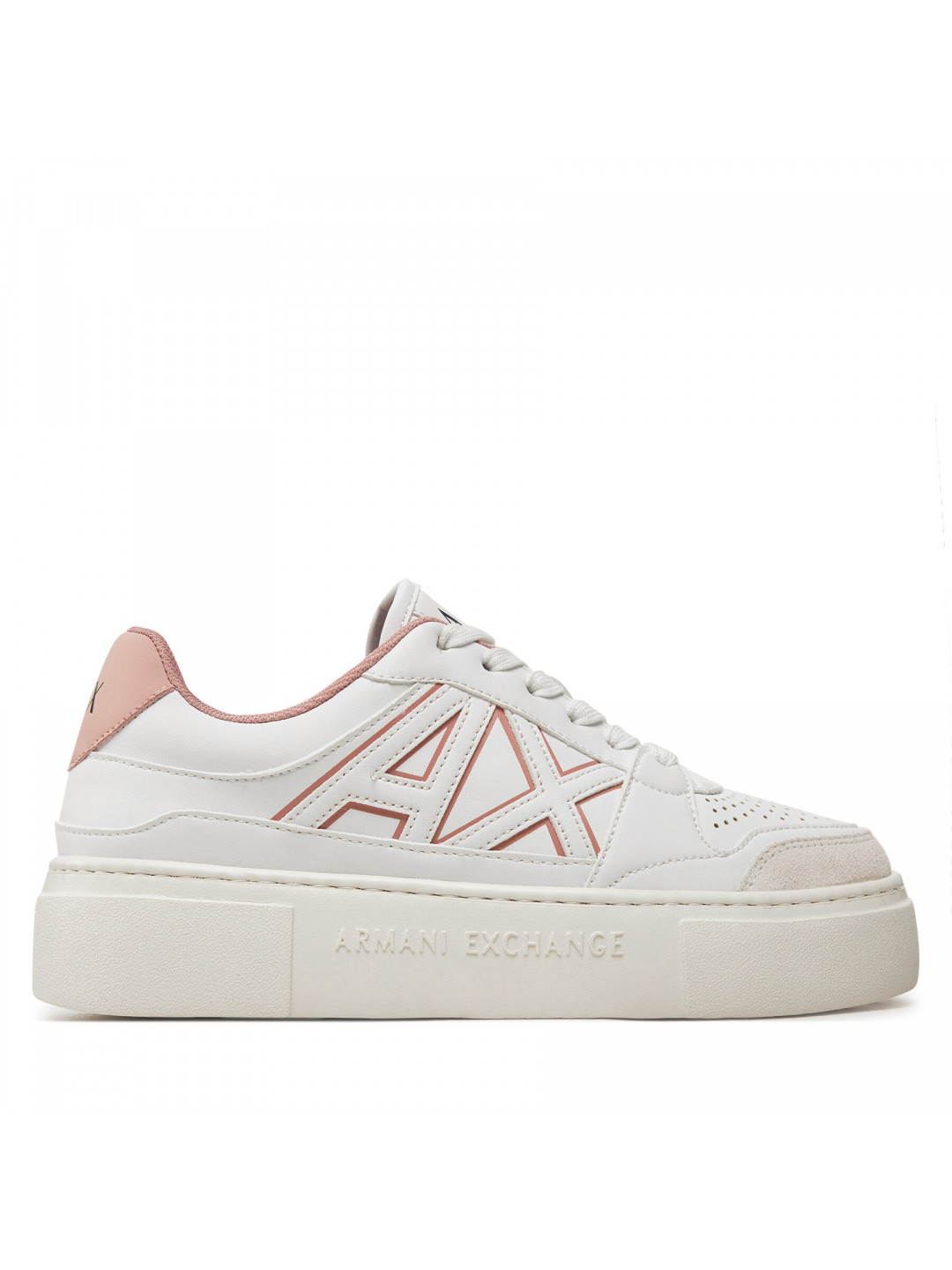 Sneakersy Armani Exchange XDX147 XV830 U274 Bílá